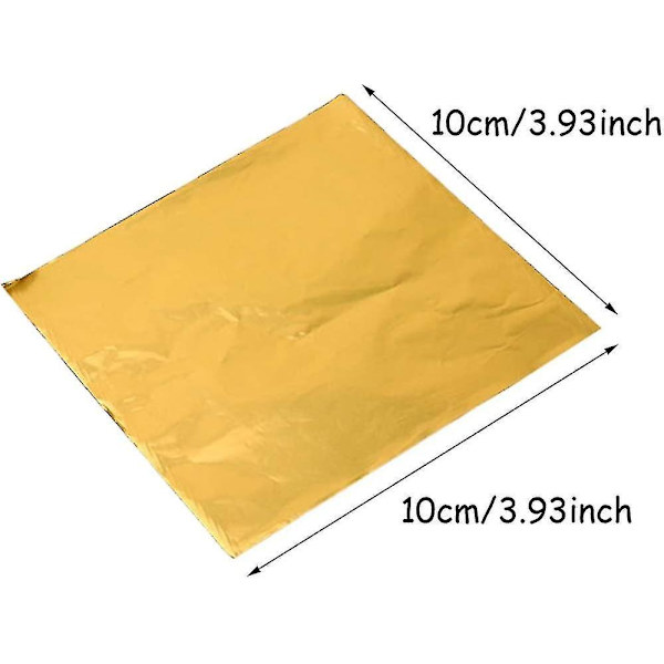 Färgad Aluminiumfolie för Inpackning, 600 Ark Chokladgodis Inpackningspapper, Aluminium Godis Inpackningspapper för Choklad, Godis, DIY, Tepåsar (6 Färger