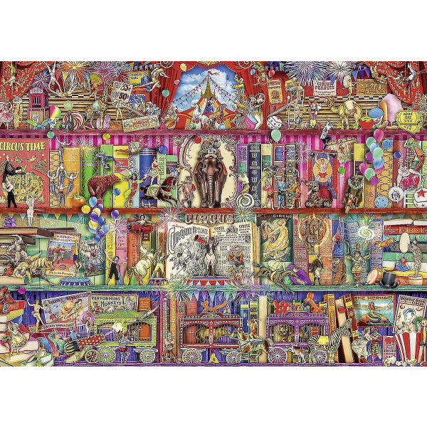 The Greatest Show On Earth 15254 1000/500/300 Delar Pussel För Vuxna, Varje Del Är Unik, Softclick-Teknik Betyder Att Delarna Passar Perfekt Tillsammans 1000Piece