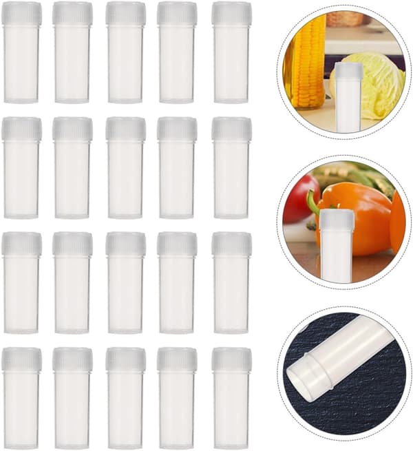 200 st 5 ml påfyllningsbara plastflaskor med läckagesäkra lock, reseprovflaskor