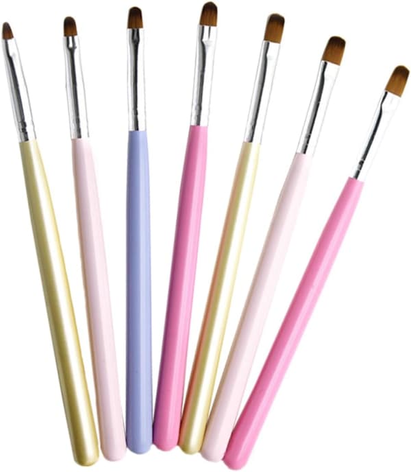 8 stk. neglekunstbørste Solid neglegel makeupbørste til hjemmesalonbrug Dotting Pen Chic Design