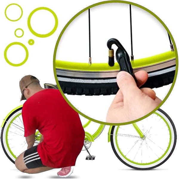 Polkupyörän renkaan vipu - Korjaukseen Polkupyörän renkaiden muovivipu - 3 kpl (musta)
