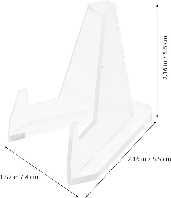 30 stk. akryl mini display staffeli stativer mønt display staffeli robust og multifunktionel bordholder