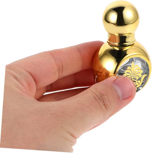 2 st eterisk olja rullflaskor Mini glas parfymprov reseflaskor tomma rullbollsbehållare