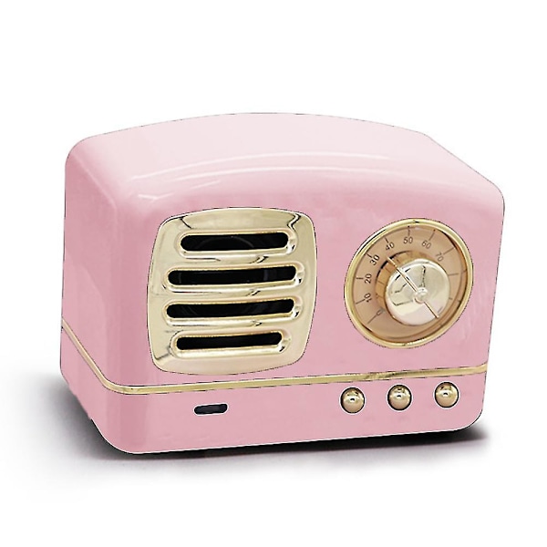 Kannettava Bluetooth-retrokaiutin, Langaton Mini Vintage -kaiutin