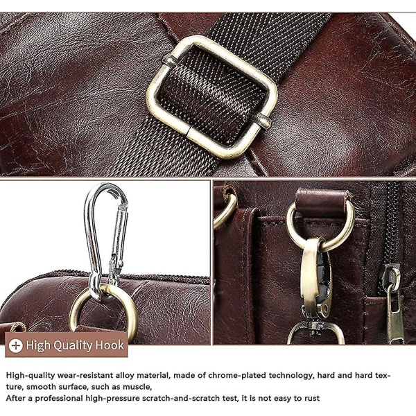 Crossbody-väskor för mobiltelefoner i läder, mobilbältesväska, 6,5" liten
