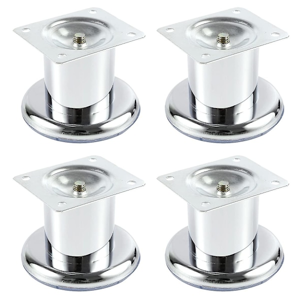 4 stk. Møbelføtter, Skapføtter, Sengsenger, Sofa- og Sofaføtter, Møbelbein (60 mm)