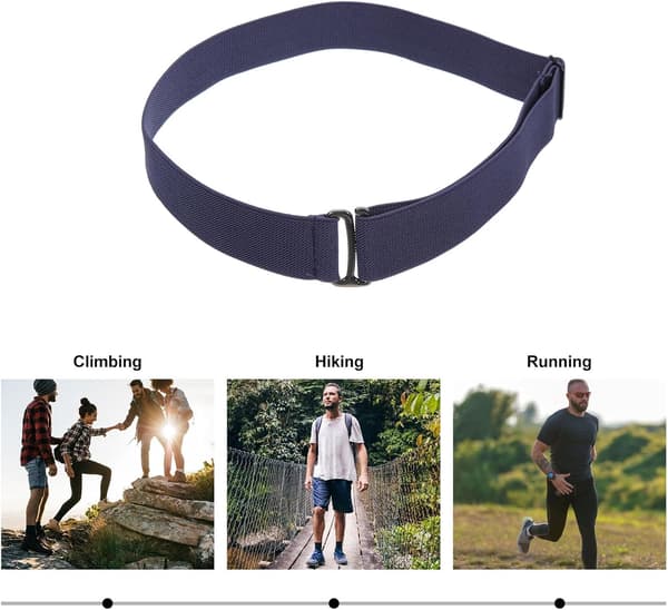 Elastisk usynlig midjebelte spenne stretch for kvinner nylon kjolebukser