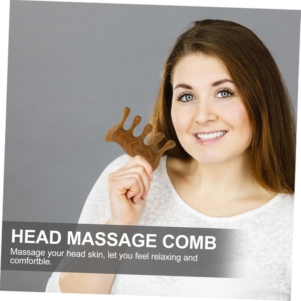 Trækanal massagekam til hårbørste bærbar kamdesign