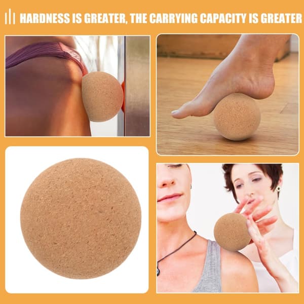 2 stk. korkmassagebolde 6 cm diameter Myofascial Terapi Massagebold