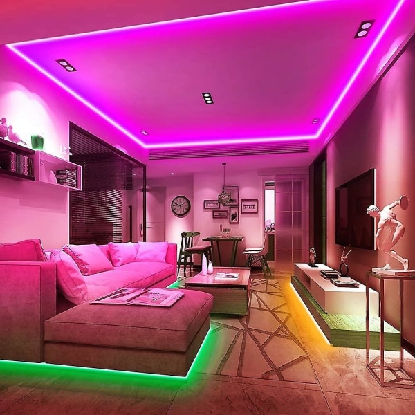 10M LED-lysstribe Dæmpbar RGB Farve 600LEDs 5050SMD