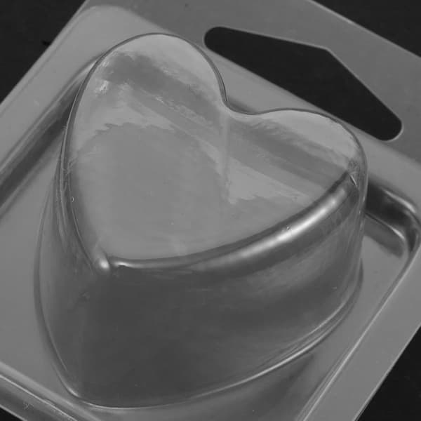 100 stk. voksform hjerteformede plastbrett for aromaterapi voks smelteterninger beholdere for stearinlys