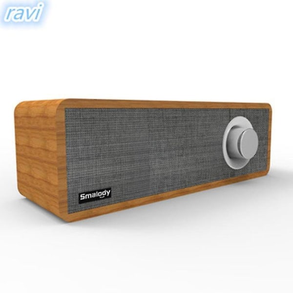 Smalody Puinen Retro Bluetooth-kaiutin Mini Langaton