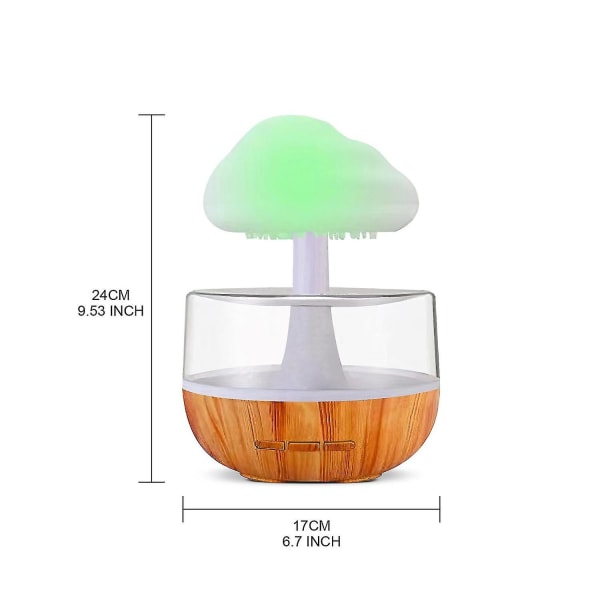 Stort salg aromaterapi luftfukter USB Cloud Mushroom