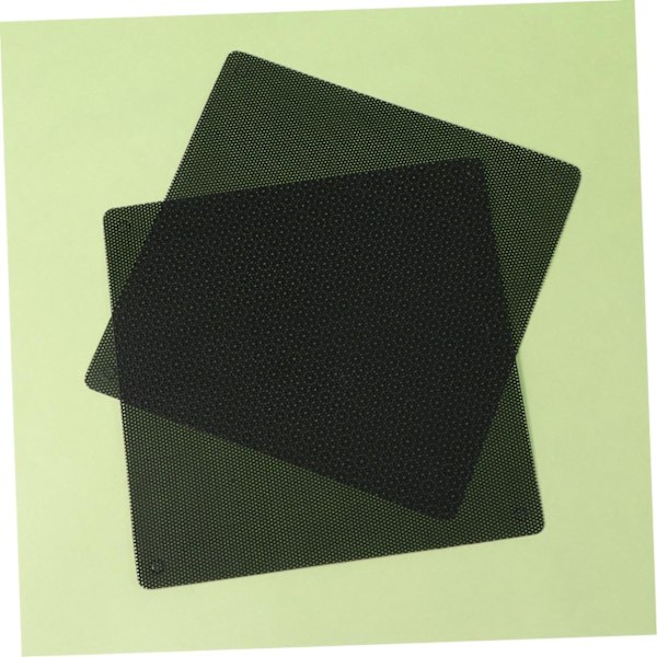 2 stk. PVC Computer Mesh Støvfilter Dækning til Desktop PC Blæser 14x14cm