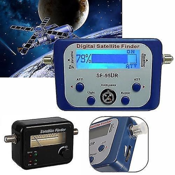 Bærbar Digital LCD Satellittfinner Signalmåler