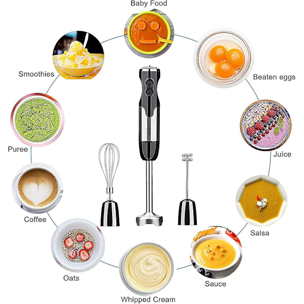 Blender, Saftkoker, Håndholdt Eggpisker, Matprosessor, Kvern, Matlagingsstikk