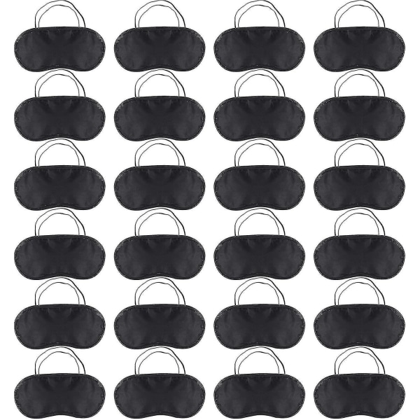 24 Pack Sleep Eye Mask Cover, Pehmeä Side Side Travel Sleep Cover Mukava-hyj