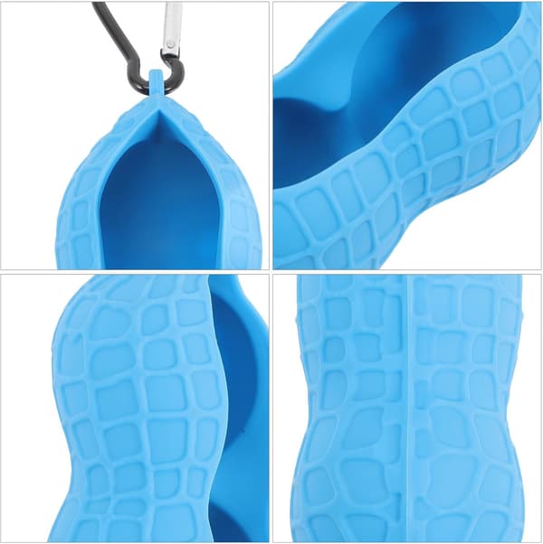 Golfboldhylster 2 stk. silikonebeskytter med klips Bærbar elastisk golfboldholderpose