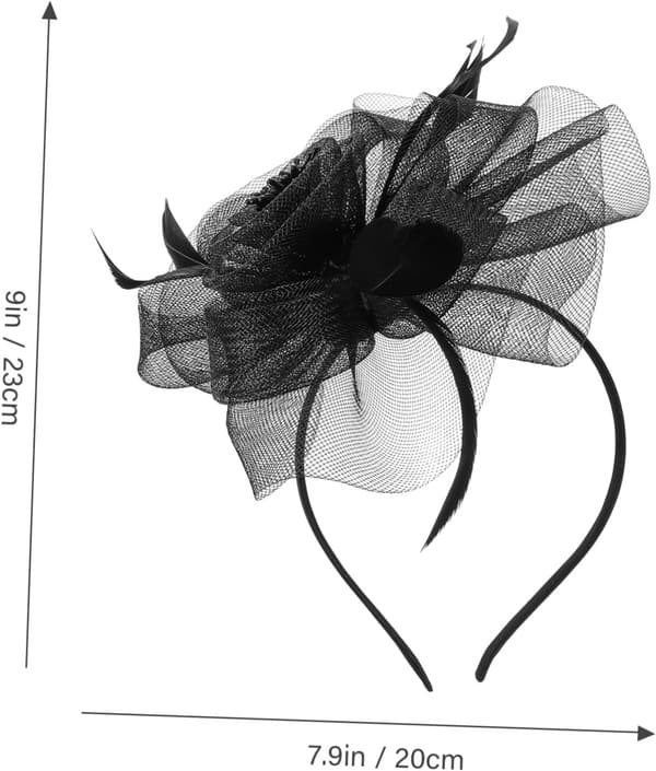 Mesh slør hårtilbehør til kvinder mode pandebånd brud fascinator pandebånd