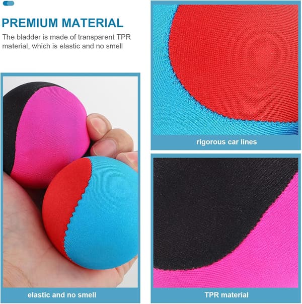 2 st 6 cm diameter interaktiva studsbollar, rosa svarta och rosa blå vattenstudsbollar