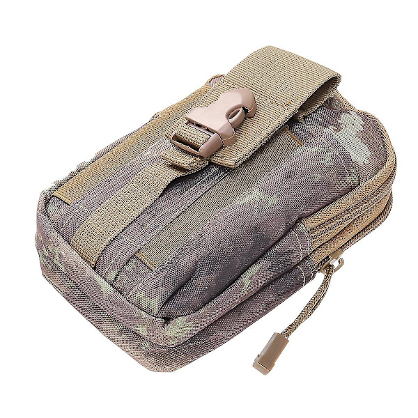 Taktinen vyölaukku käsivarren kantamiseen, retkeilyvyölaukku, reppu, ulkoilulaukku, puhelinlaukku (khaki)