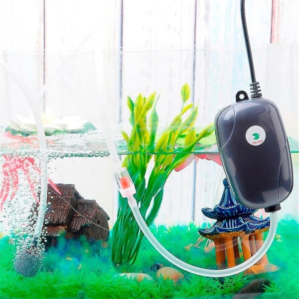 Akvarium luftpumpe fisketank mini kompressor enkelt udtag