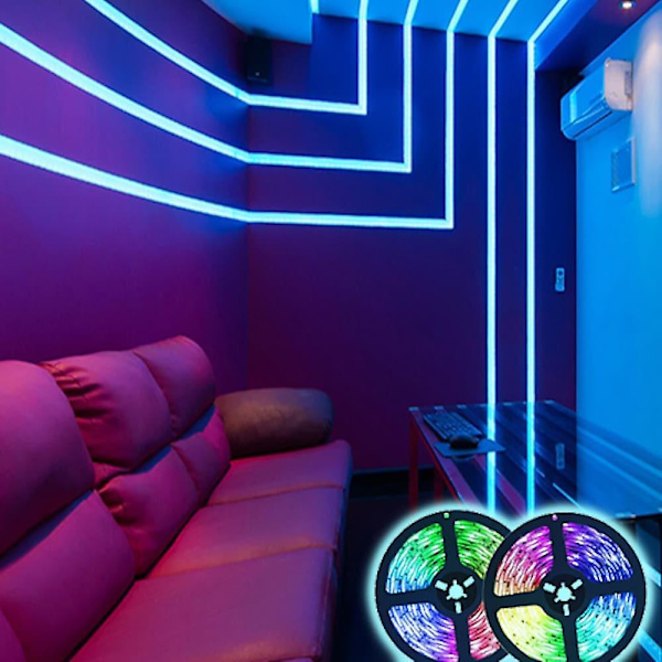 LED Strip Lys RGB 10m 32.8ft Julegave Tiktok 600leds