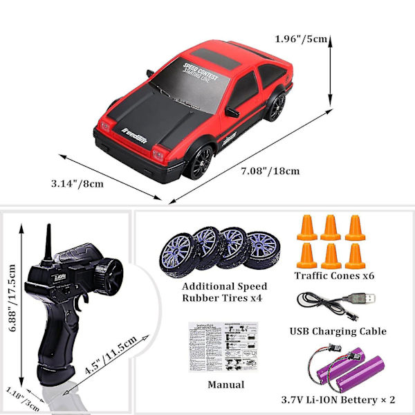 RC Driftbil Red