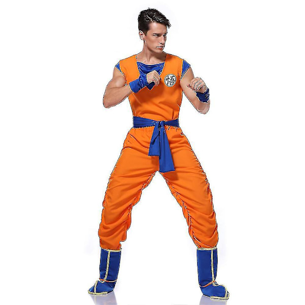 Kostymset Ball Anime Son Goku Fint Klädset för Vuxna XL