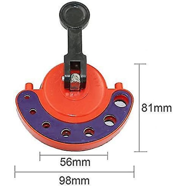 Flise Glas Hulsav Kernebit Guide Locator Vakuumbase 4-12mm