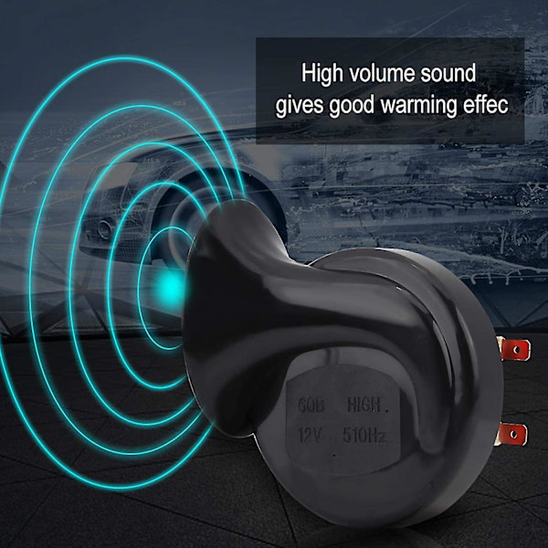 Dobbelt-tone Høj Lyd Bil Snegl Luft Horn 12v 135db Universal Til Lastbil Bil Båd Cykel 2stk rød
