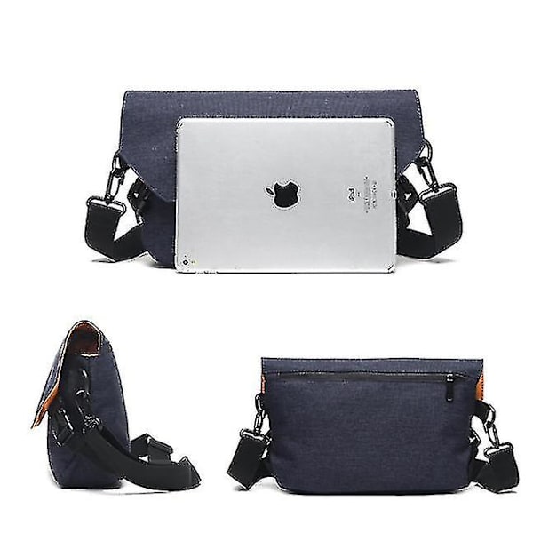 Mænds Messenger Taske Vandafvisende Canvas Crossbody Tasker Let Skuldertaske