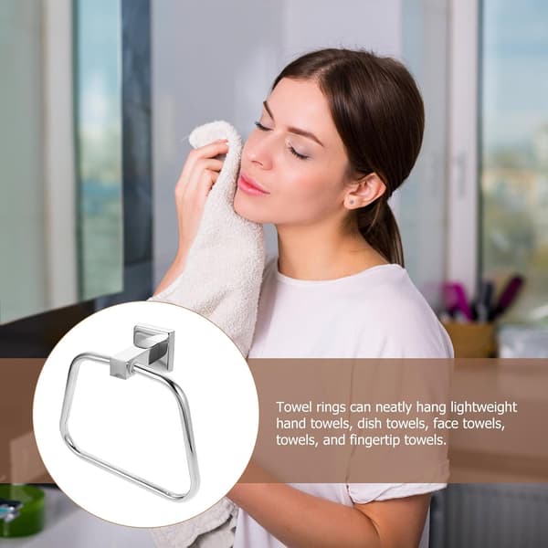 Håndklædeholder i rustfrit stål til køkken og badeværelse med elegant look og sofistikeret design