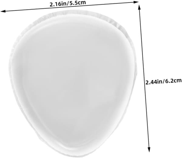 Silikon Makeup Pads 2st Stora Päronformade 5.5x6.2x0.8cm Blending Sponges