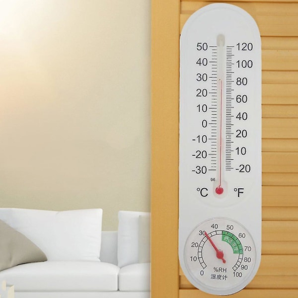 Analog Hustandstermometer Hygrometer Væghængt Tester
