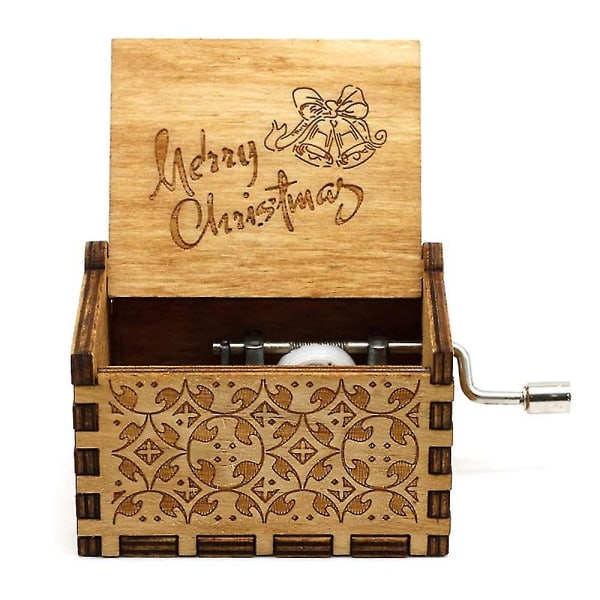 Tremusikkbokser, lasergravert Vintage Wooden Sunshine Musical Box-gaver Style 3