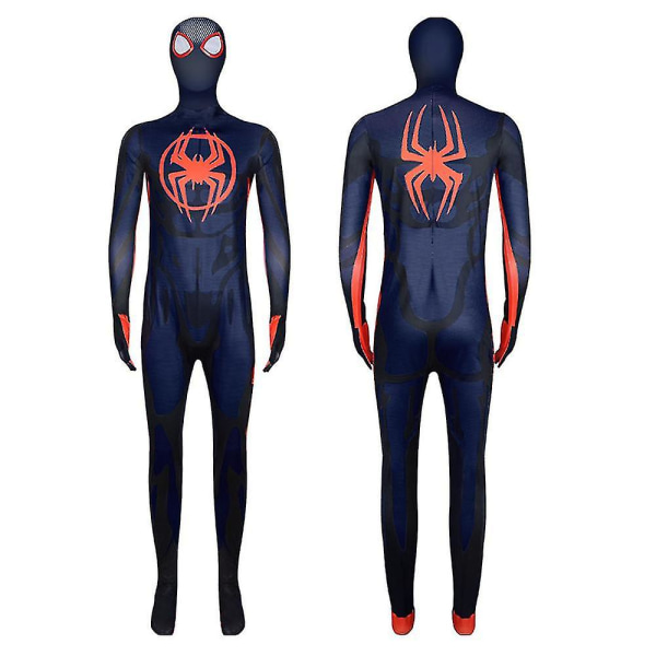 Spider-man: Across The Spider-verse kostume til voksne Morales Jumpsuit Fancy Up Pe 190