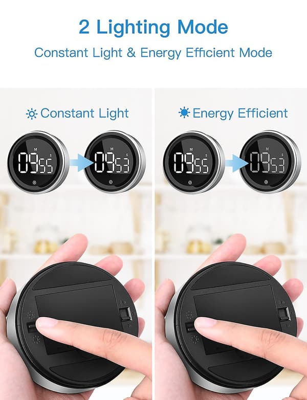 Køkken Timer Digital Magnetisk Nedtællingstimer 99 Minutter Max