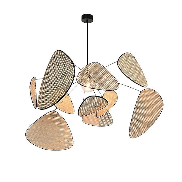 LED-riipusvalaisin Rattan-kattokruunu Käsintehty Bambu Taide
