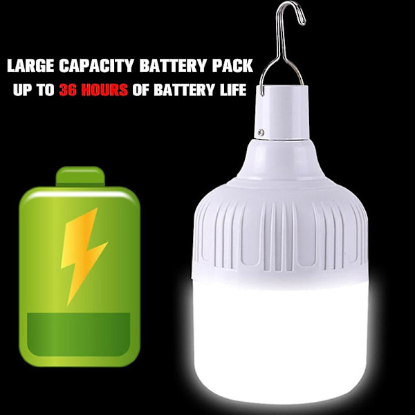 Ulkovalaistus LED-lamppu, Ladattava USB:llä, Kirkas
