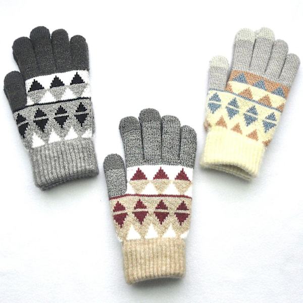 Vinter Touch Screen Magic Handsker Mænd Kvinder, Bløde Termiske Fleece Vanter