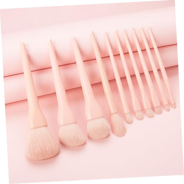 10 stk. makeupsæt til kvinder, komplet makeupsæt, foundationpudderbørste til kosmetik