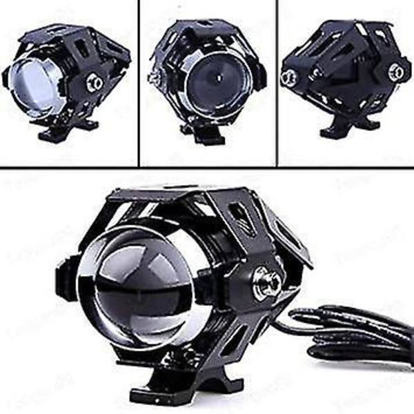 2 stk. Motorcykel Forlygte U5 LED Universal Lampe 3000Lm