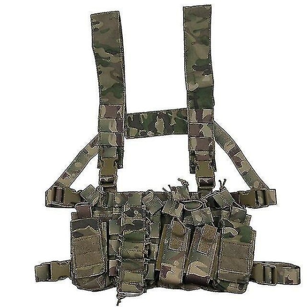 Justerbar Tactical Chest Rig Bag Radio Sele Vest