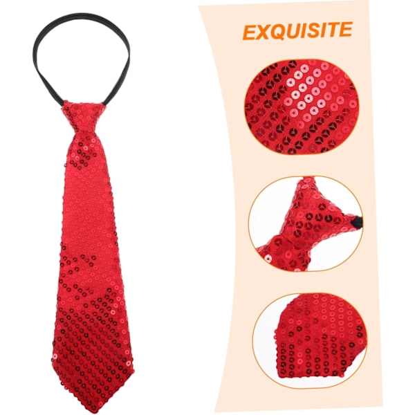Party Slips Herrslipsar Dekor Paljettslips Festival Slips Kostymrekvisita Cosplay