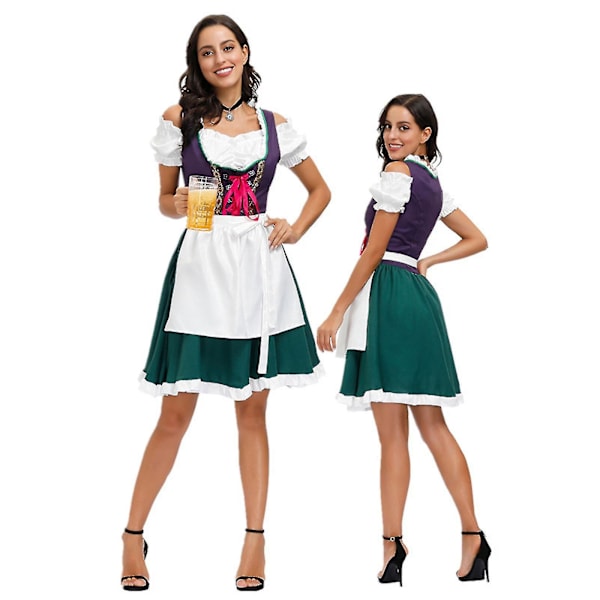 Naisten Oktoberfest-asu Baijerilainen Olutjuhlamekko Masqu XL Green