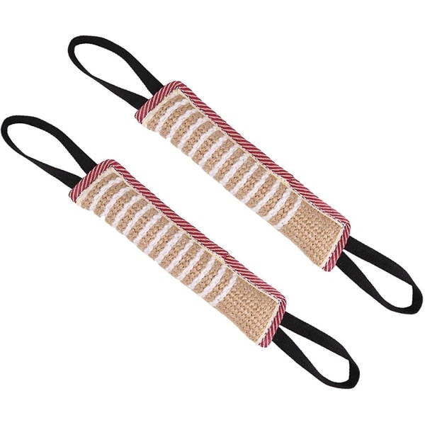 2 Hundbett-Dragsleksak Hållbar Dragsleksak 2 Handtag Medium Stor