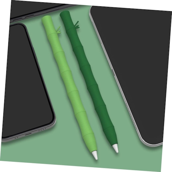 Stylus Pennholder for Blyant 1/2 Grønn Silikon Penneholder Mykt Materiale Solid Komfortabel å Holde