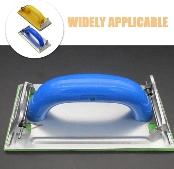 2 stk. manuel sandpapirholder med robust plast- og metalkonstruktion