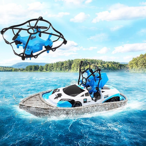 RC Båt Vann Jord Luft Tre Moduser Headless Helikopter